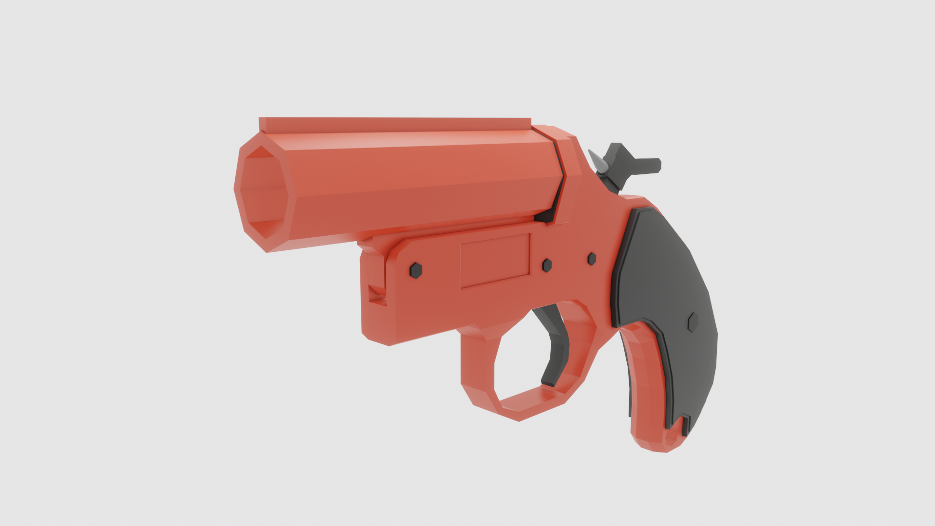Low Poly Flare Gun preview image 1